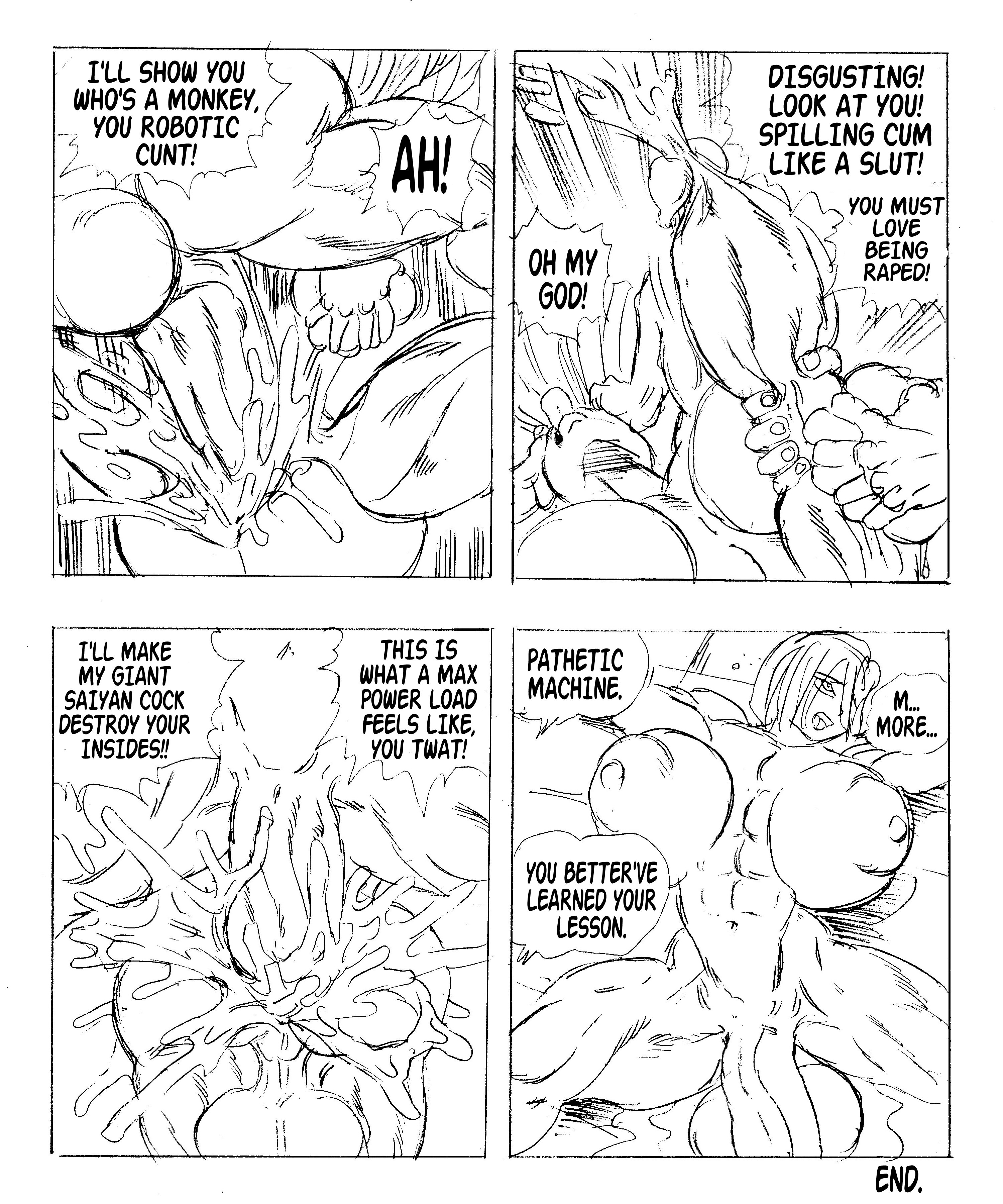 2futas, abs, anal, android 18, angry, areolae, ass, balls, balls grab, balls squeeze, big ass, big balls, big breasts, big butt, big penis, big testicles, black and white, breasts, caulifla, cock and ball torture, cock and balls torture, cum, defeated, dragon ball, dragon ball super, futa only, futanari, goudadunn, huge ass, huge balls, huge breasts, huge butt, huge cock, huge testicles, ink, intersex, irritated, large ass, large balls, large breasts, large penis, large testicles, naked, nude, penis, saiyan, sketch, small breasts, testicles, tongue, tongue out, torture