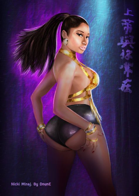 1girls, ass, big breasts, black hair, breasts, brown body, brown skin, bust, busty, celebrity, cleavage, dark skin, dnune, female, female focus, female only, full body, hand on hip, huge ass, large ass, long hair, lower body, nicki minaj, real person, realistic, see-through, solo, solo female, solo focus, upper body, waist, wide hips