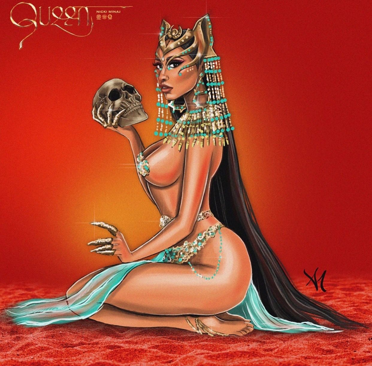 1girls, armand mehidri, ass, big breasts, black hair, breasts, brown body, brown skin, bust, busty, celebrity, cleavage, dark skin, egyptian, female, female focus, female only, full body, hand on hip, huge ass, large ass, long hair, lower body, nicki minaj, real person, see-through, side view, sideboob, solo, solo female, solo focus, upper body, waist, wide hips