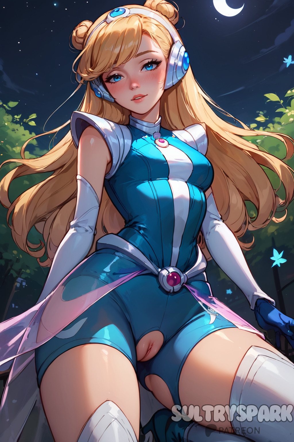 1female 1females 1girls 1woman ai_generated artist_name blonde_female blonde_hair blonde_hair_female blue_eyes breasts character female from_below from_below_view futarush genital genitals league_of_legends league_of_legends:_wild_rift luxanna_crownguard medium_breasts night night_sky patreon patreon_username pussy pussy_out pussy_outside pussy_peek riot_games small_boobs space_groove_lux space_groove_series sultryspark torn_clothes torn_clothing vagina vagina_out vagina_peek video_game video_games