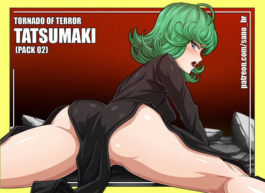 1girls, ass, blushing, bubble ass, bubble butt, clothed, dress, favorite, female, female only, fully clothed, green eyes, green hair, no panties, one-punch man, sano-br, shounen jump, spread legs, tatsumaki, thick thighs