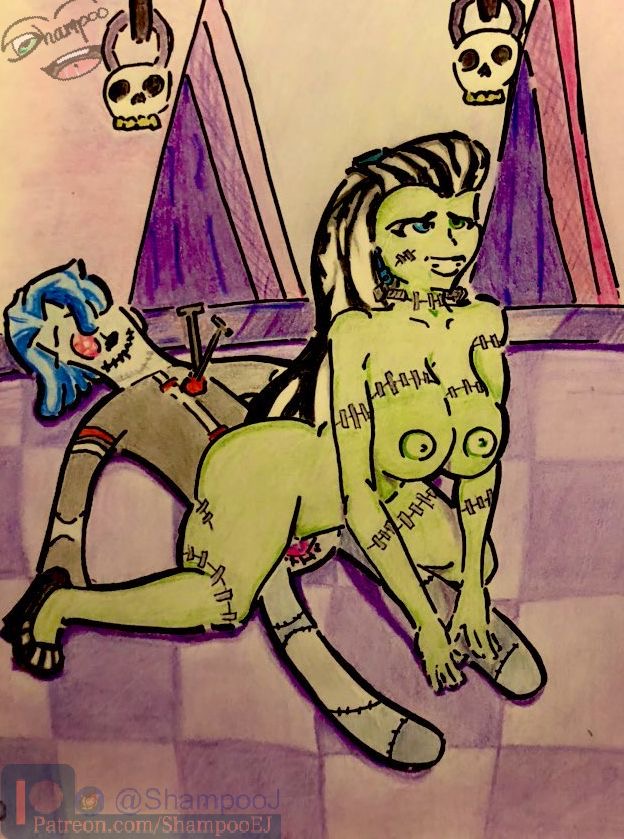 blue_eyes detailed_background doll drawing drawn female frankie-stein frankie_stein full_body green_eyes green_skin happy high_heels highschool inanimate lockers looking_pleasured monster_high naked public public_nudity public_sex reverse_cowgirl_position school_uniform sex_slave sex_toy shampoo_ej traditional_art traditional_media traditional_media_(artwork) two_tone_eyes two_tone_hair