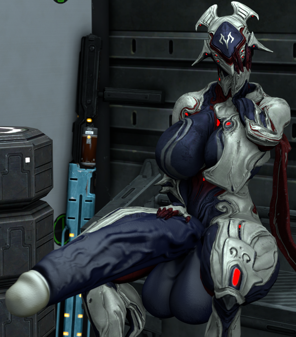 1futa 3d alien balls big_breasts big_penis curvy curvy_figure erection futa_only futanari garuda_(warframe) hand_on_head hand_on_penis huge_balls huge_cock hyper hyper_penis intersex sitting solo solo_futa source_filmmaker thick_thighs veiny_penis voluptuous warframe