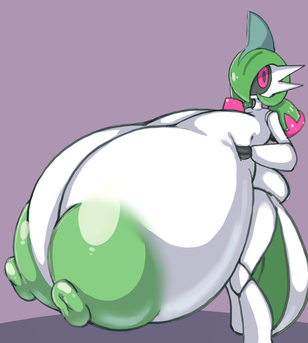 2023 black_sclera breasts gigantic_breasts green_nipples huge_areolae huge_breasts huge_nipples hyper_breasts iron_valiant looking_at_viewer nintendo paradox_pokemon petronoise pokémon_(species) pokemon pokemon_(species) puffy_areola puffy_nipples red_eyes robot squish