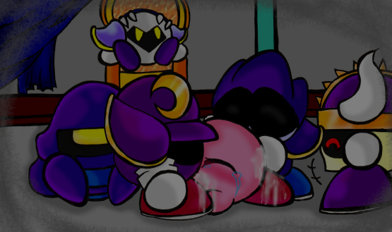 axe_knight javelin_knight kirby kirby_(series) mace_knight male/male meta_knight trident_knight