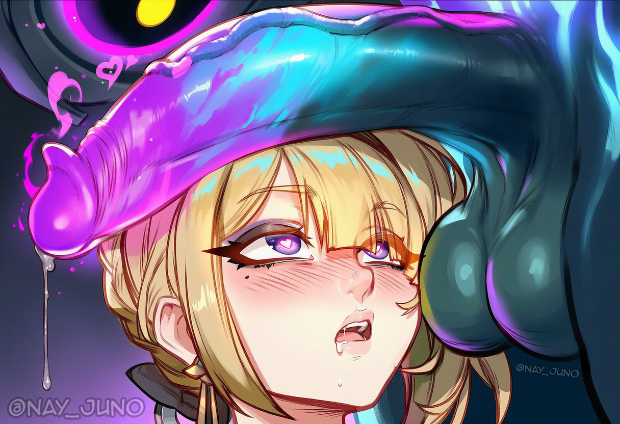 1boy, 1boy1girl, 1girl, 1girl1boy, 1girls, 2girls, ai assisted, ai generated, animal penis, blonde hair, blush, colored skin, dark skin, dark-skinned male, earrings, ethereal, ethereal (zenless zone zero), evelyn chevalier, focus on penis, futa with female, futanari, heart, hoyoverse, jewelry, mihoyo, mole, mole under eye, monster, monster boy, monster cock, multiple girls, nay juno, open mouth, penis, penis on face, precum, precum drip, purple eyes, saliva, sex, sexy, sexy pose, testicles, uncensored, violation, zenless zone zero