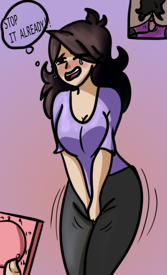 big_breasts blush busty cleavage clothing embarrassed femsub forced forced_orgasm humiliation jaiden jaiden_animations jaidenanimations one_eye_closed pubic_hair remote_control_vibrator somebodyendme18 tears vibrator wet_panties wet_pussy wide_hips youtube