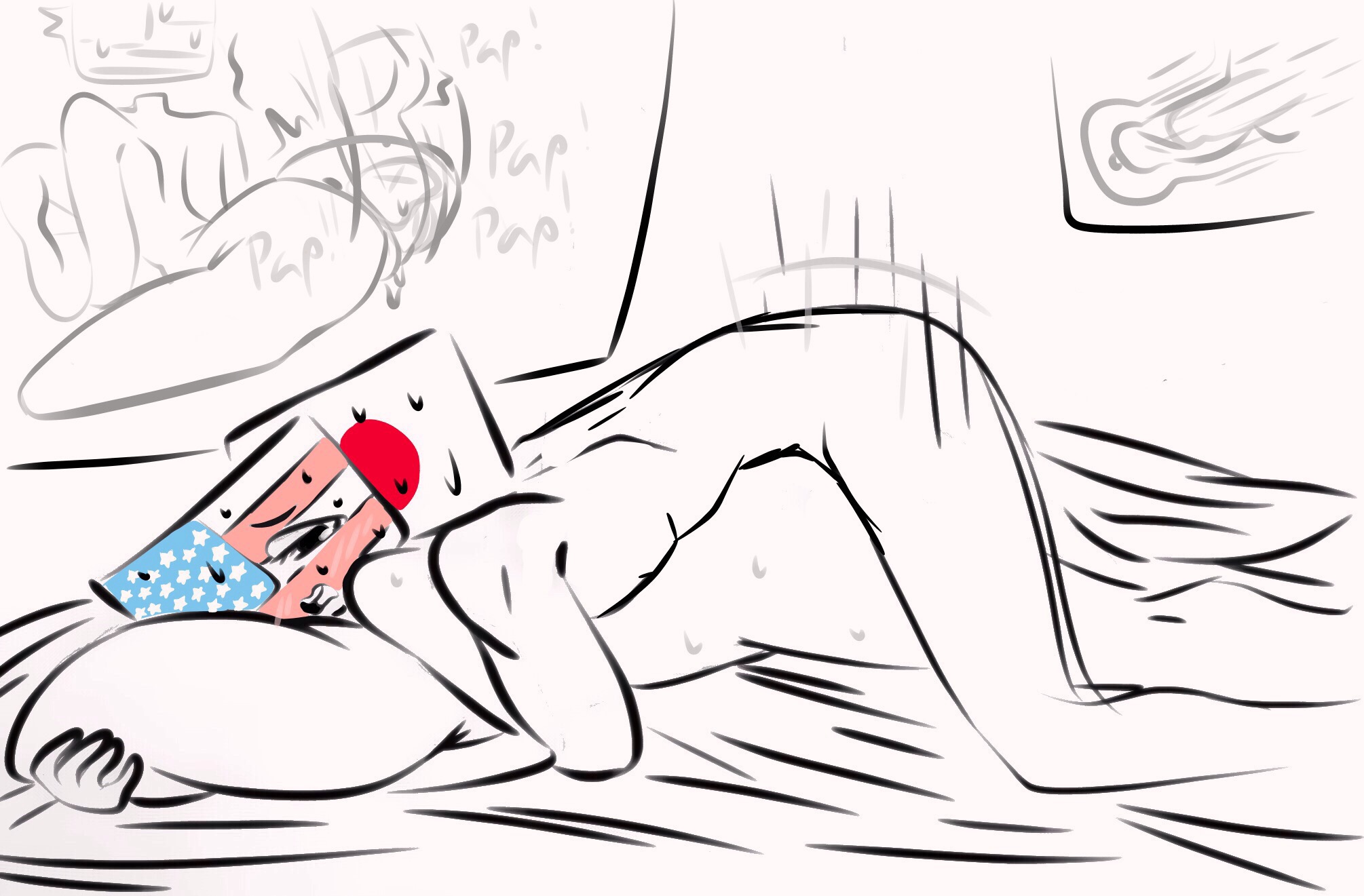 1boy, 1girls, bed, bedroom, countryhumans, countryhumans girl, dubious consent, female, flawsy, japan (countryhumans), male, penetration, pillow, pounding, pussy, questionable consent, straight, united states of america (countryhumans), vaginal penetration