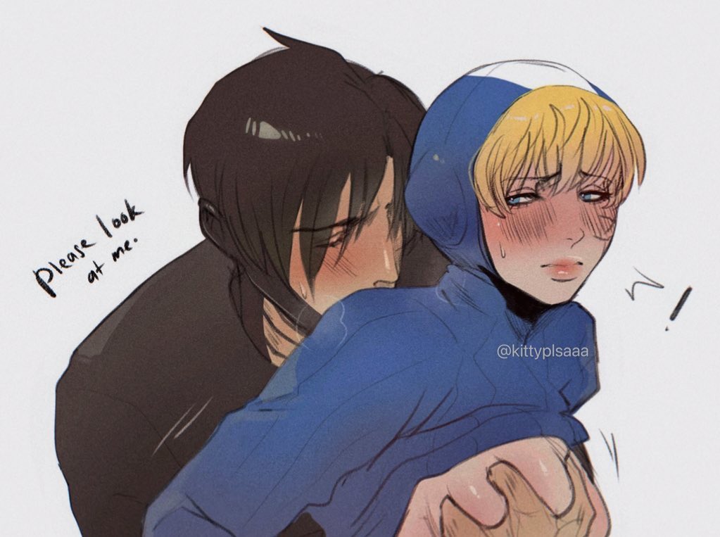apex legends, blonde hair, blue eyes, blush, breasts, crypto (apex legends), faceless male, female, groping, groping breasts, groping from behind, half-dressed, kittyplsaaa, lichtenberg figure, male, scar, wattson (apex legends)