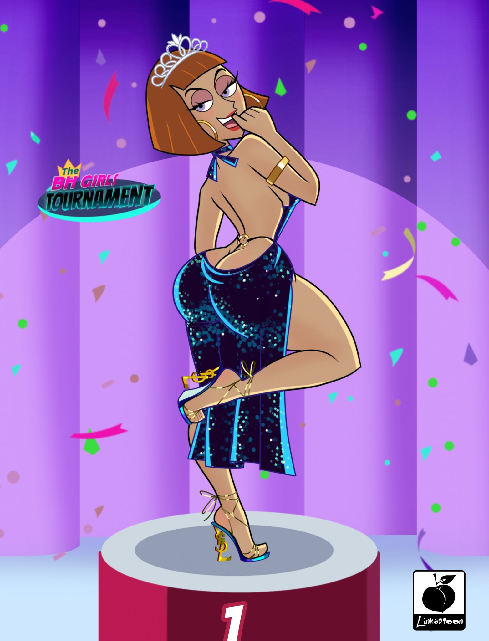 1girls, apple butt, ass, big ass, big breasts, big butt, breasts, bubble ass, bubble butt, cleavage, curvy, danny phantom, dress, earrings, eyeshadow, fat ass, female, female only, high heels, hips, huge ass, huge breasts, large ass, large breasts, linkartoon, looking back, madeline fenton, milf, nickelodeon, pose, posing, red lips, short hair, solo, thick ass, thick lips, thick thighs, very high heels, voluptuous, wide hips