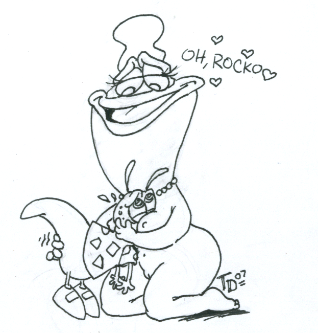 2007 amphibian anthro beverly_bighead black_and_white cane_toad furry interspecies local-shop marsupial nickelodeon obese obese_female rocko rocko's_modern_life straight toad wallaby