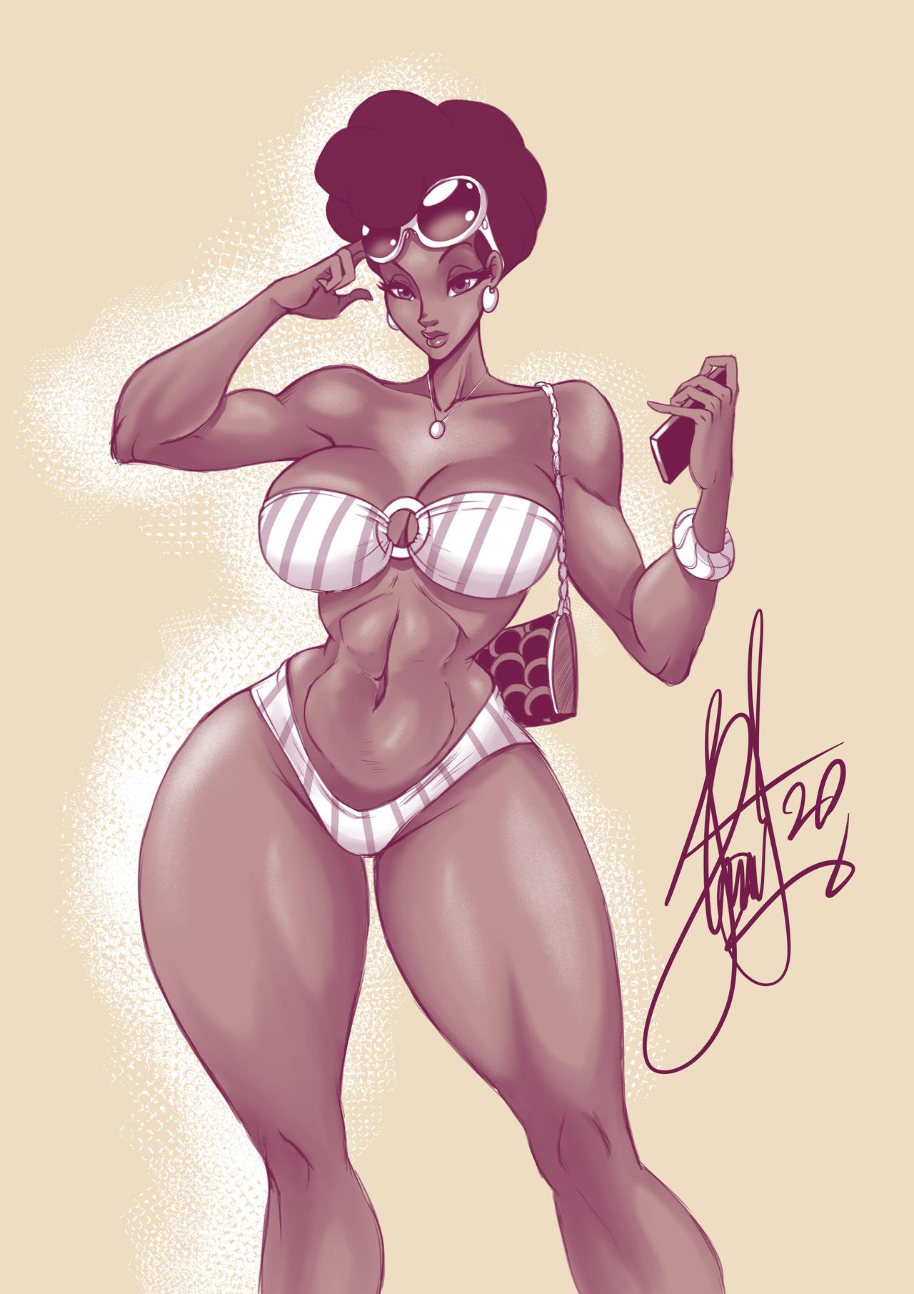 1girls, ass, background, big ass, big butt, big hair, bikini, bracelet, breasts, curvaceous, curves, curvy, curvy body, curvy female, curvy figure, curvy hips, dark skin, dark-skinned female, disney, drawing, drawn, ear piercing, earrings, eyewear, eyewear on head, fat ass, female, female focus, female only, glasses, glasses on head, henrik-drake, hhammerh, hips, kim possible, large ass, large butt, legs, lower body, mature, mature female, milf, monochrome, pencil (artwork), piercing, piercings, rose load, round ass, rsahnp, short hair, simple background, solo, solo female, solo focus, sunglasses, sunglasses on head, thick, thick ass, thick legs, thick thighs, thighs, upper body, voluptuous, wade's mom, waist, wide hips