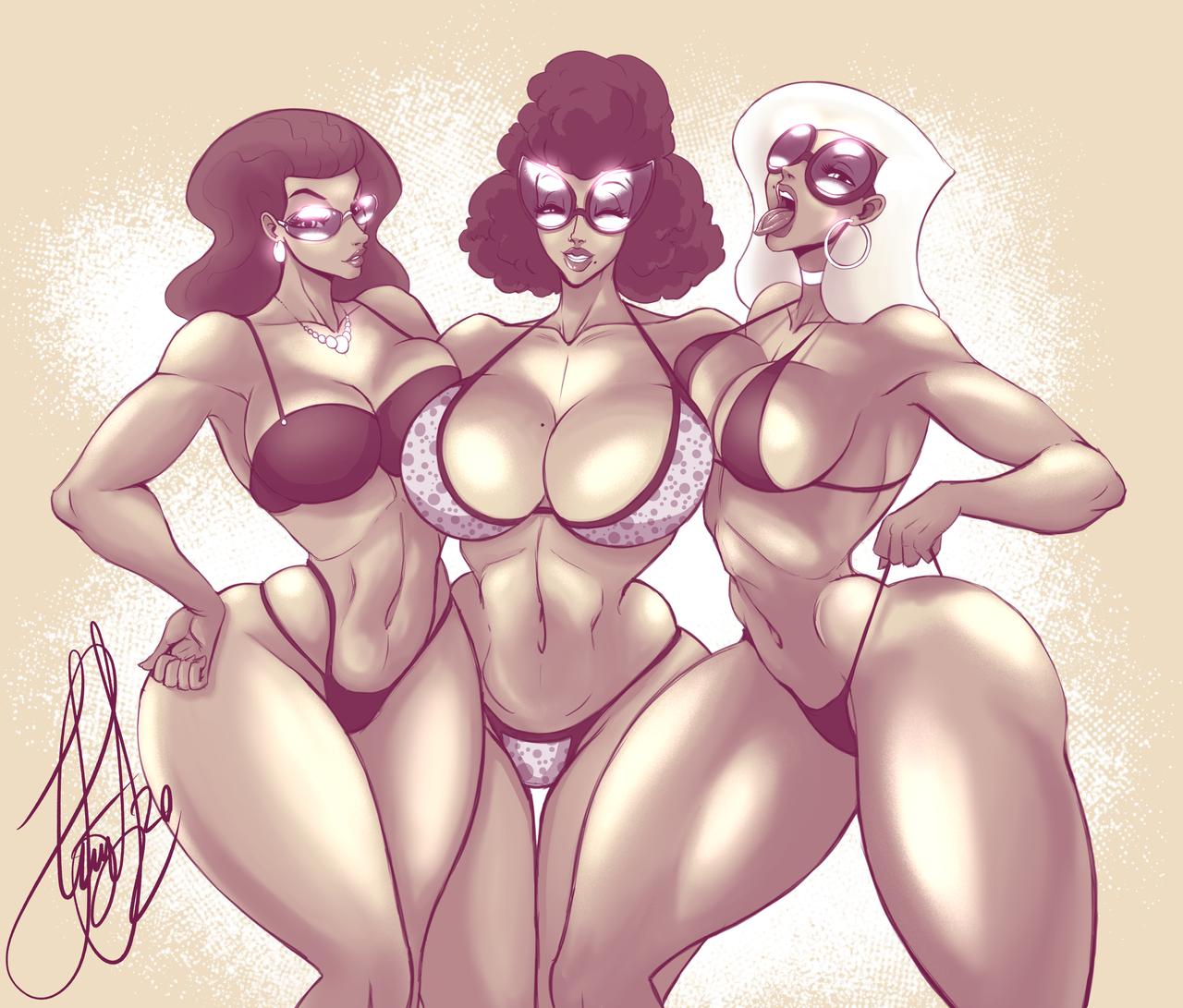 3girls beauty_mark big_breasts bikini breasts brown_hair busty cleavage connie_rockwaller curvaceous curves curvy curvy_figure daughter disney eyelashes fanart female female_only henrik-drake hhammerh hourglass_figure huge_breasts kim_possible large_breasts legs lips lipstick long_hair lonnie_rockwaller looking_at_viewer lower_body mature mature_female milf mole mole_under_mouth monochrome mother mother_and_daughter mrs._rockwaller pencil_(artwork) piercing ponytail rsahnp signature sister sisters sketch thick_legs thick_thighs tonnie_rockwaller traditional_media_(artwork) upper_body voluptuous wide_hips