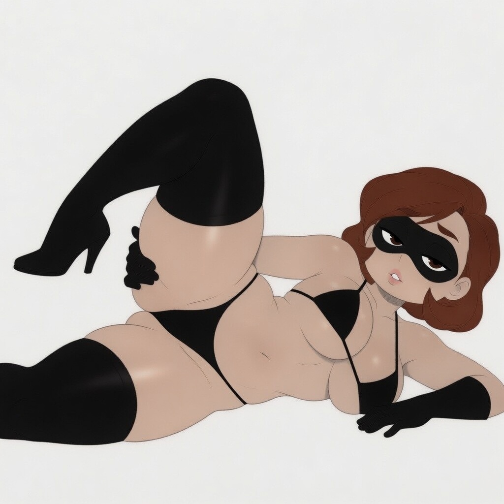 big breasts, bikini, disney, elastigirl, godilovebutts, helen parr, leggings, looking at viewer, tagme, the incredibles, thick thighs