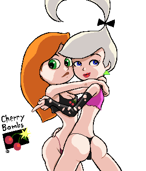 bra crossover d! disney disney_channel female female_only hanna-barbera human judy_jetson kim_possible kimberly_ann_possible multiple_females multiple_girls panties small_breasts straight_hair the_jetsons thong yuri