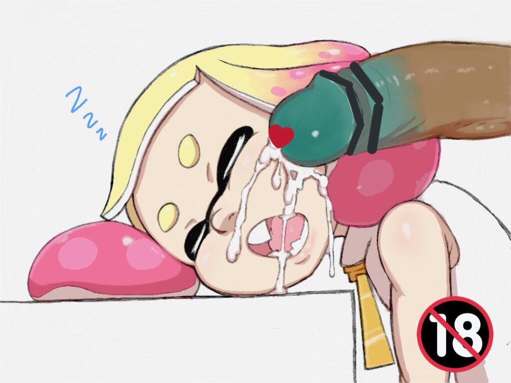 18+ adults only sign, 1futa, 1girls, asleep, censored, cephalopod, cephalopod humanoid, closed eyes, cum, cum drip, cum in mouth, cum on cheek, cum on face, cum string, dark skin, facial, female, female focus, futa on female, futanari, heart censor, humanoid, implied futa, inkling, intersex, marina (splatoon), nintendo, nuranura-san, octoling, octopus, octopus girl, open mouth, pearl (splatoon), penis, penis on cheek, penis on face, sleep molestation, sleeping, solo focus, splatoon, splatoon 2, squid, squid girl, tagme, tentacle, tentacle hair, unaware, white background, white topwear