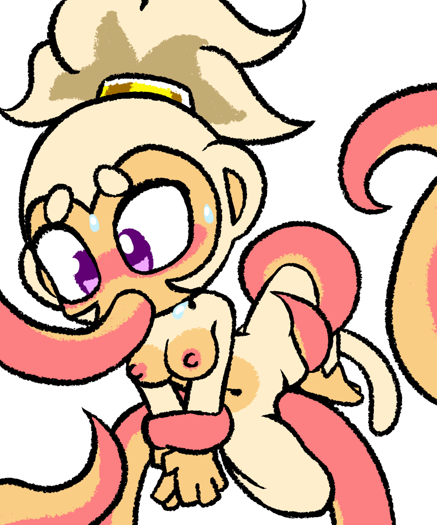 1girls, adora (bloons tower defense), anal, bloons td 6, bloons tower defense, blush, female, haplorhine, monkey, monkey girl, ninja kiwi, oral, pink skin, primate, purple eyes, pussy, r-c-u, tentacle, tentacle sex, vaginal penetration, white fur, white hair