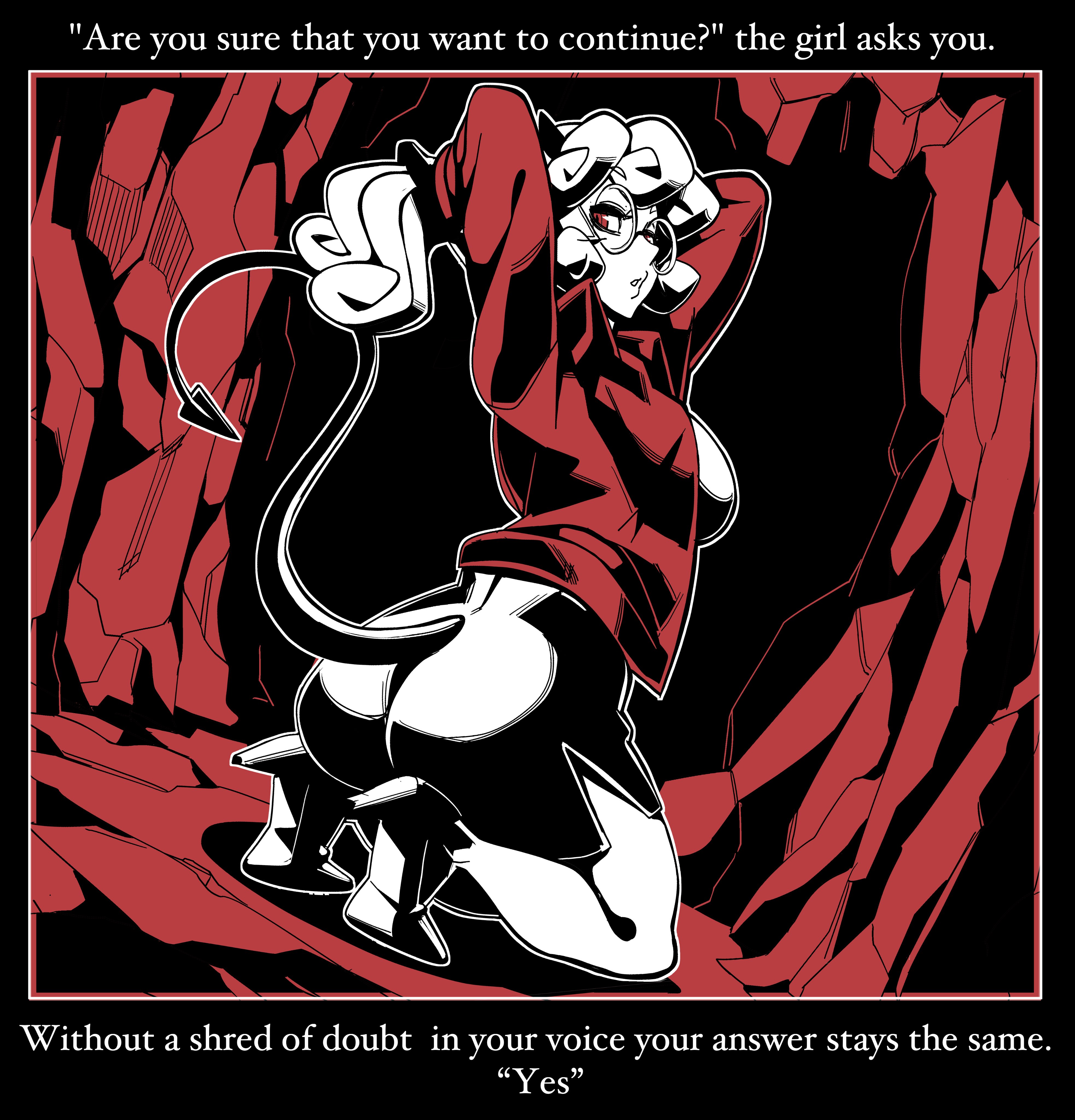 2020, ass, big ass, big breasts, big butt, breasts, comic, demon, demon girl, female, helltaker, nisego, pandemonica (helltaker), thick thighs, wide hips