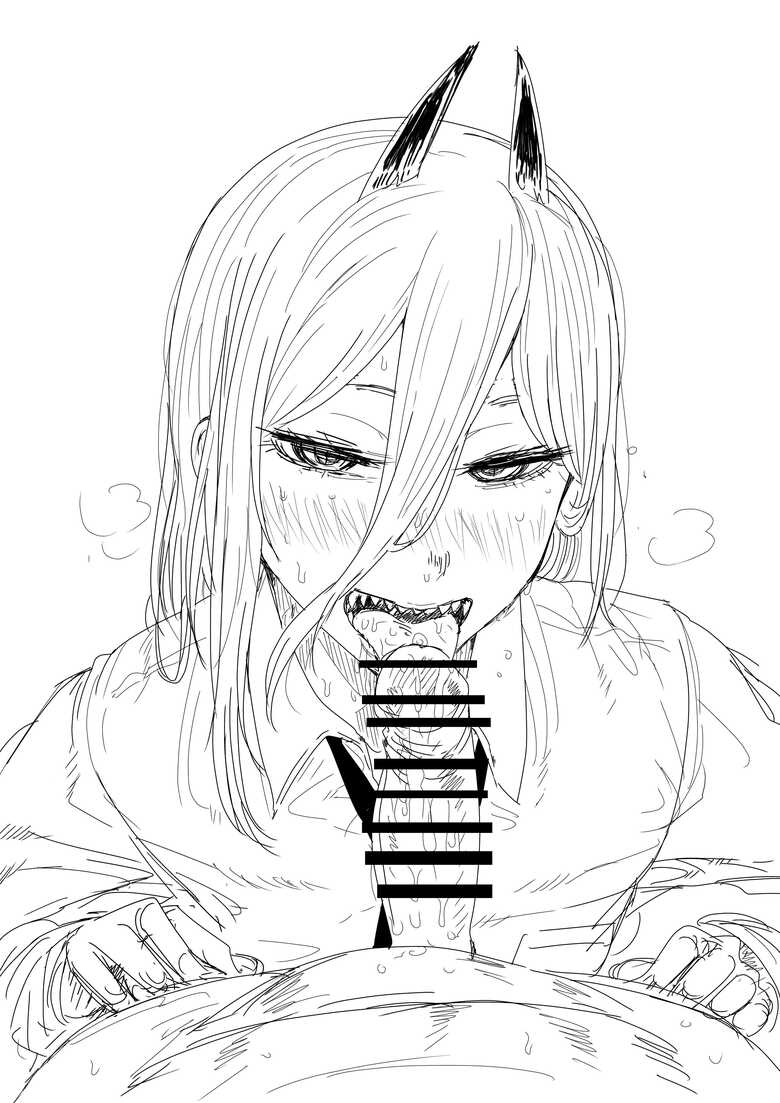 1boy, 1girls, chainsaw man, demon, demon girl, denji (chainsaw man), dick, fellatio, fellatio face, fellatio pov, female, horn, horns, horny female, kaiman garupan, licking, licking penis, male, oral, oral insertion, oral masturbation, oral sex, penis, penis out, pervert, power (chainsaw man), sucking, sucking penis, tagme, tongue, tongue out