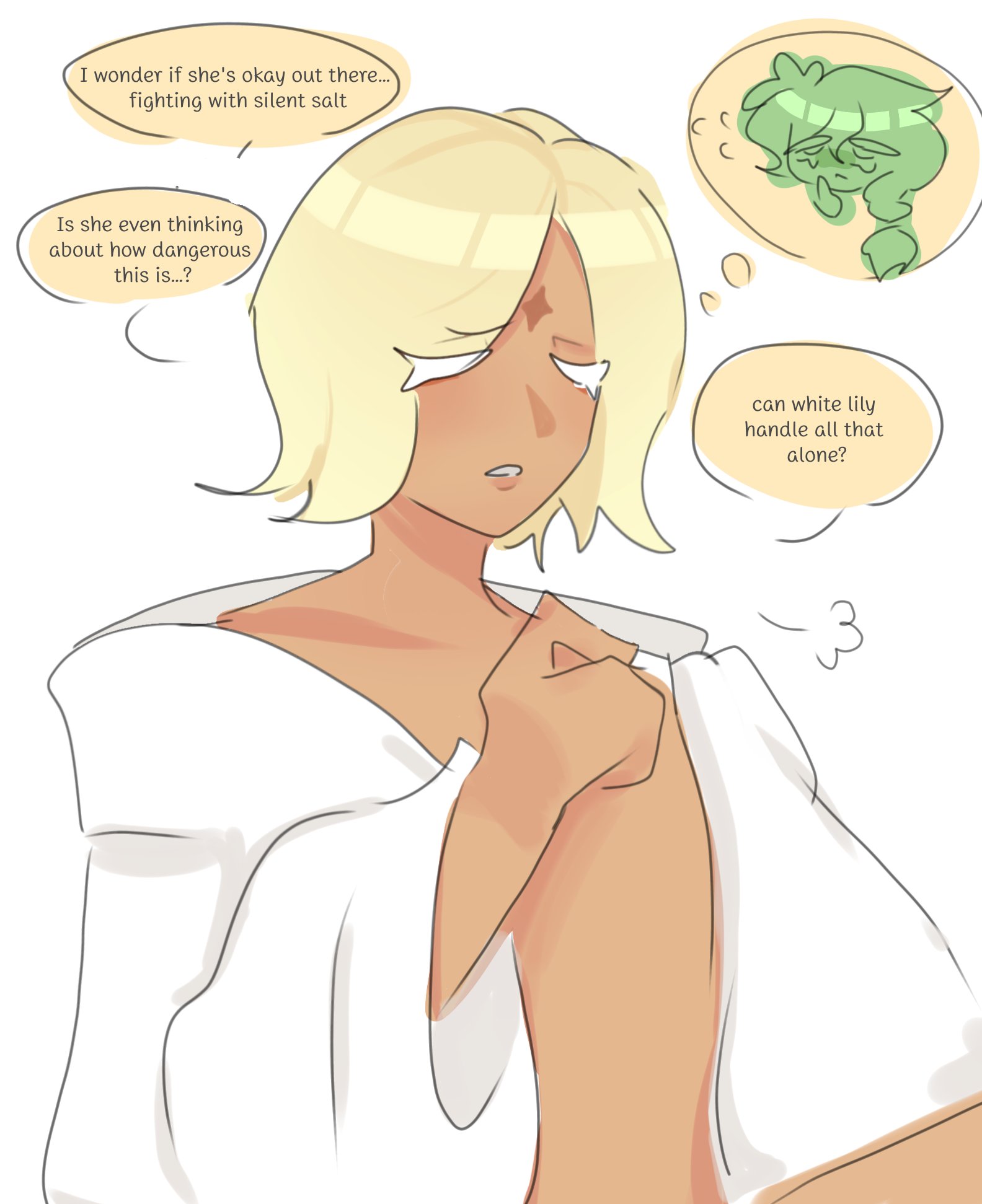 cookie run, cookie run kingdom, gay, male, pure vanilla cookie, shadow milk cookie, worried, zilvazy