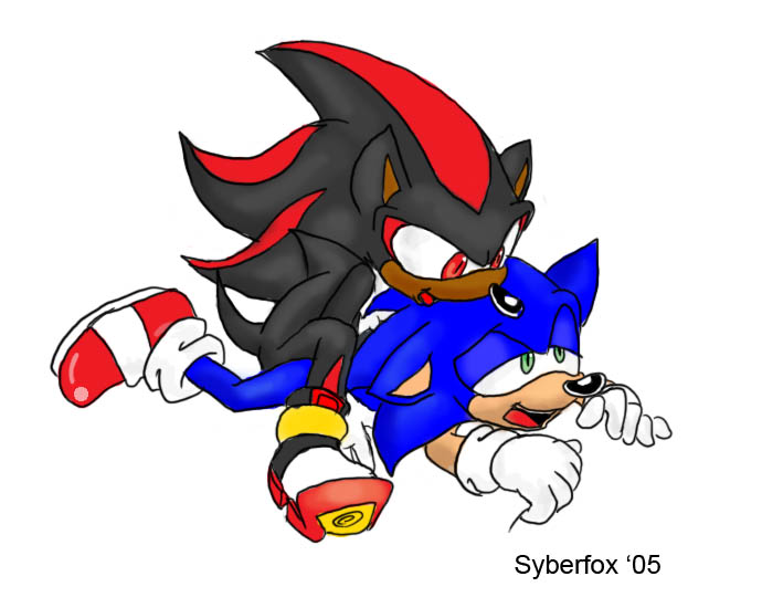 2005 anthro footwear fur gloves hedgehog lying male male_only mammal multiple_males nude on_front sex shadow_the_hedgehog shoes sonic_(series) sonic_the_hedgehog syberfox tagme yaoi