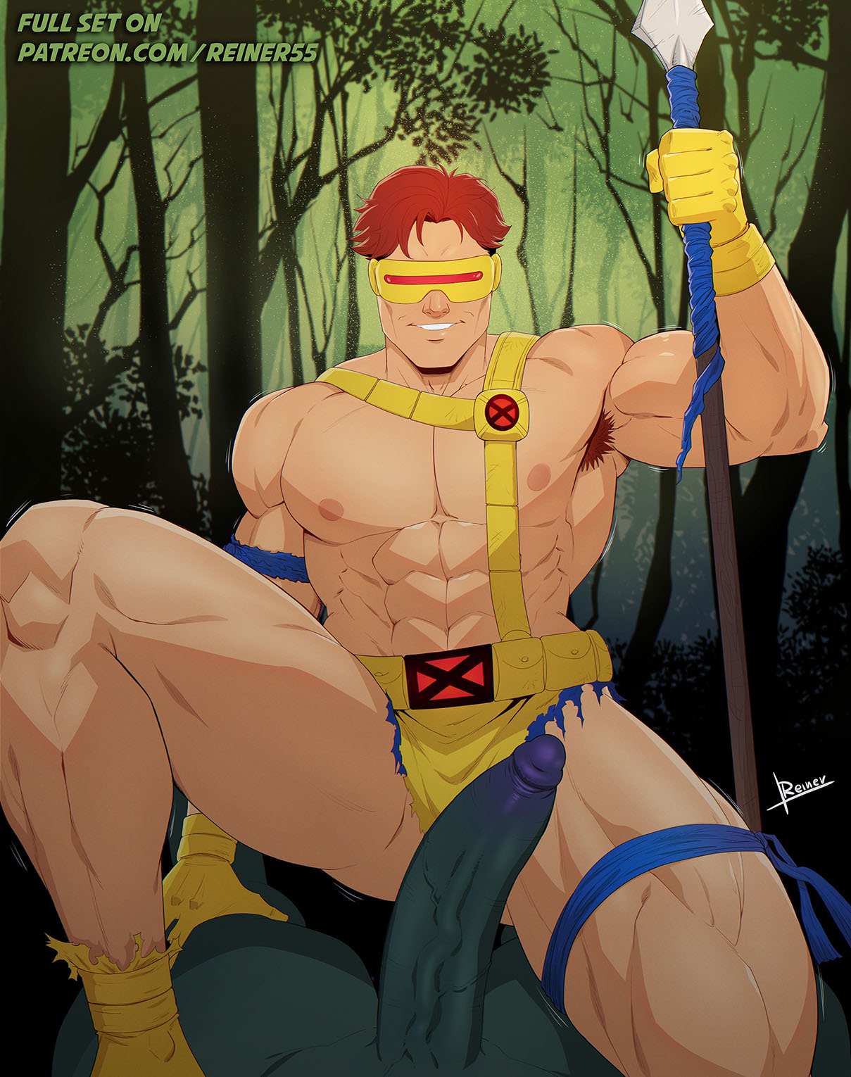 bara, big cock, big dick, big pecs, big penis, boner, bulge, cock, cyclops (x-men), dick, erection, gay, hairy armpits, huge cock, male, male only, marvel, marvel comics, muscular, muscular male, penis, red hair, reiner55, scott summers, thick cock, thick dick, thick penis, veiny, veiny penis, x-men