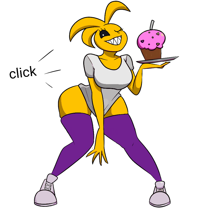 female, five nights at freddy's, imminent oral, solo, tagme, time stop, toy chica (fnaf)