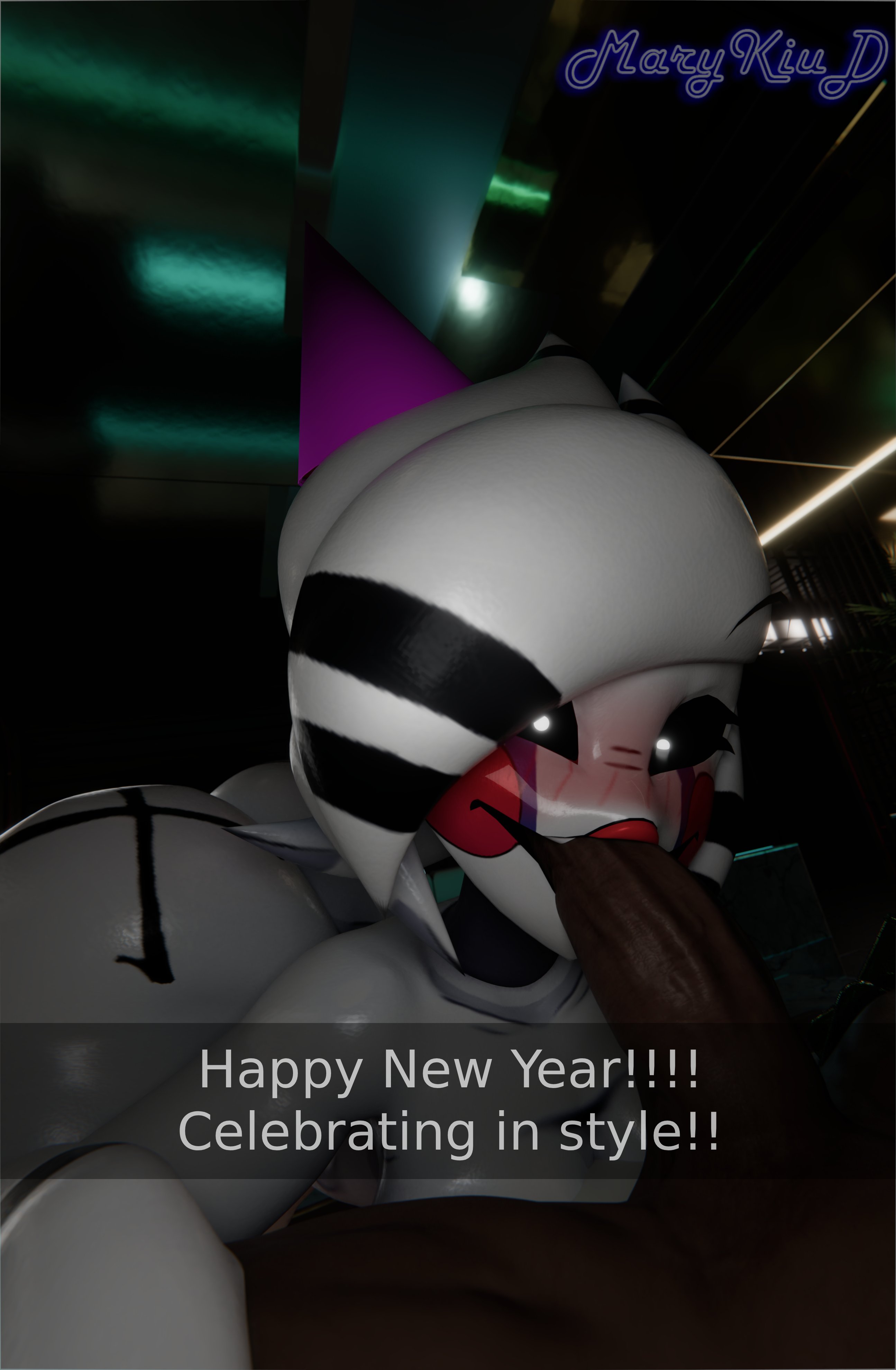 3d, ass, big ass, big breasts, blowjob, cryptiacurves, fazclaire's nightclub, five nights at freddy's, fredina's nightclub, human, marie (cally3d), phone view, puppet (fnaf), straight