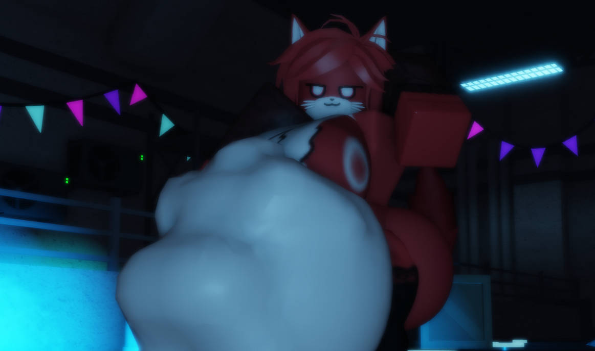 1girl, 1girls, female pred, female predator, furry, furry pred, hazzy (kaiju paradise), kaiju paradise, prey shaped bulge, roblox, tagme, vore, vore belly