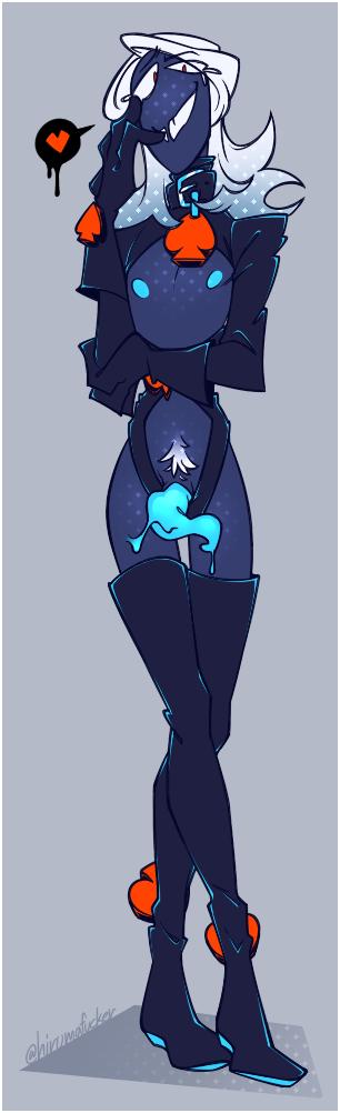 1boy, 1male, blue body, blue skin, deltarune, femboy, heart, male, male only, meat worm, penis, presenting, presenting penis, rouxls kaard, solo, solo focus, solo male, undertale (series), weird penis