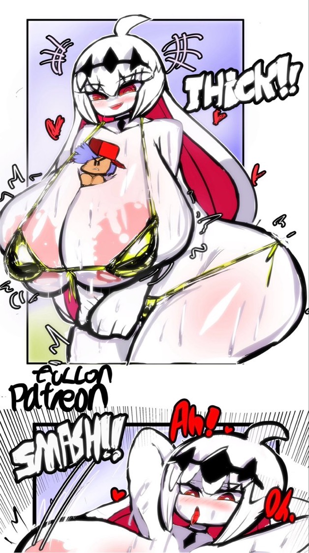 big breasts, breasts, cropped, cropped image, female, friday night funkin, friday night funkin mod, giant breasts, kotarodayo1126, nikusa (sugarratio), thick ass