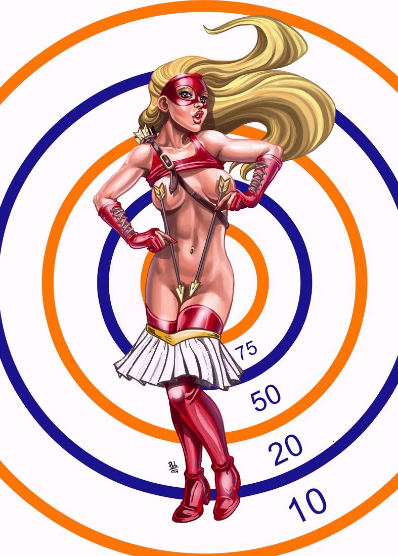 1girls alternate_version_available arrowette cissie_king color colored dc dc_comics female female_only pablocomics solo superheroine uncensored young_justice