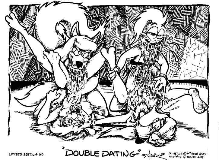 1990s 1995 20th_century animaniacs beiro cunnilingus female interspecies male mammal minerva_mink mink monochrome mustelid oral text the_woody_woodpecker_show winnie_woodpecker woodpecker woody_woodpecker