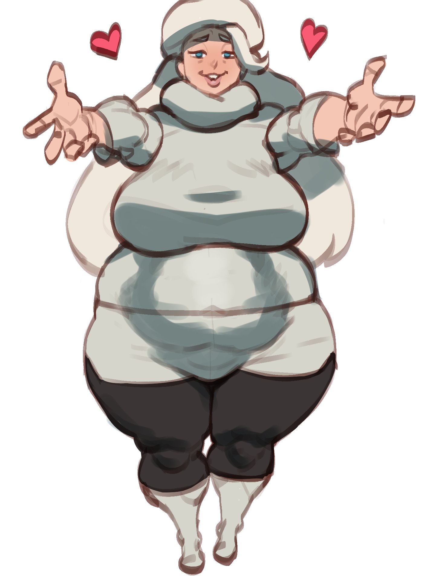ass, belly, big ass, blonde hair, breasts, chubby, curvy, female, huge ass, large ass, large breasts, melony (pokemon), meme, milf, mother, my little pogchamp (meme), plump, plump ass, pokemon, pokemon ss, sweater, thick, thick thighs, tod0231, toned, toned belly, venus body, voluptuous, wide hips