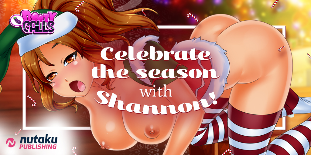 big_ass big_breasts booty_calls christmas doggy_style nipples nutaku shannon_(booty_calls)