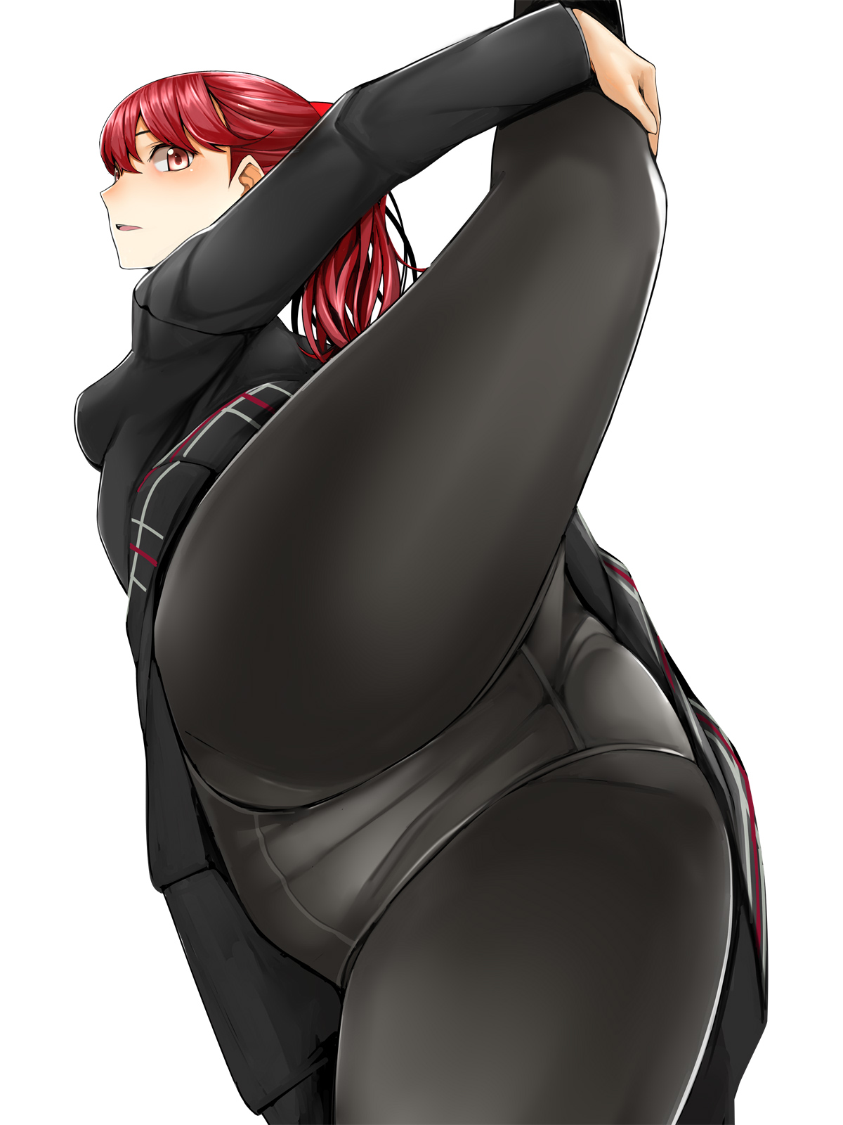 female, female only, kasumi yoshizawa, leggings, nemu (nebusokugimi), panties, persona, persona 5, persona 5 royal, school uniform, sumire yoshizawa, upskirt