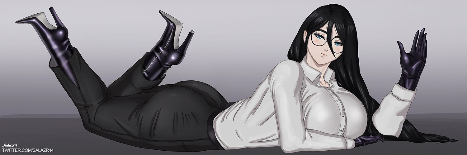 1girls, big breasts, boot fetish, boots, breasts, elbow gloves, female, female only, femdom, fully clothed, gentle femdom, gentle mommy, gloves, high heel boots, high heels, large breasts, leather, leather boots, leather gloves, leather skirt, looking at viewer, milf, mommy, mommy kink, necktie, necktie between breasts, office, office clothing, office lady, older female, original, original character, original characters, pencil skirt, salazr4, secretary, tease, teasing, the pose, thigh boots, thigh highs, thighhigh boots, thighhighs, thighs, tie, unnamed character