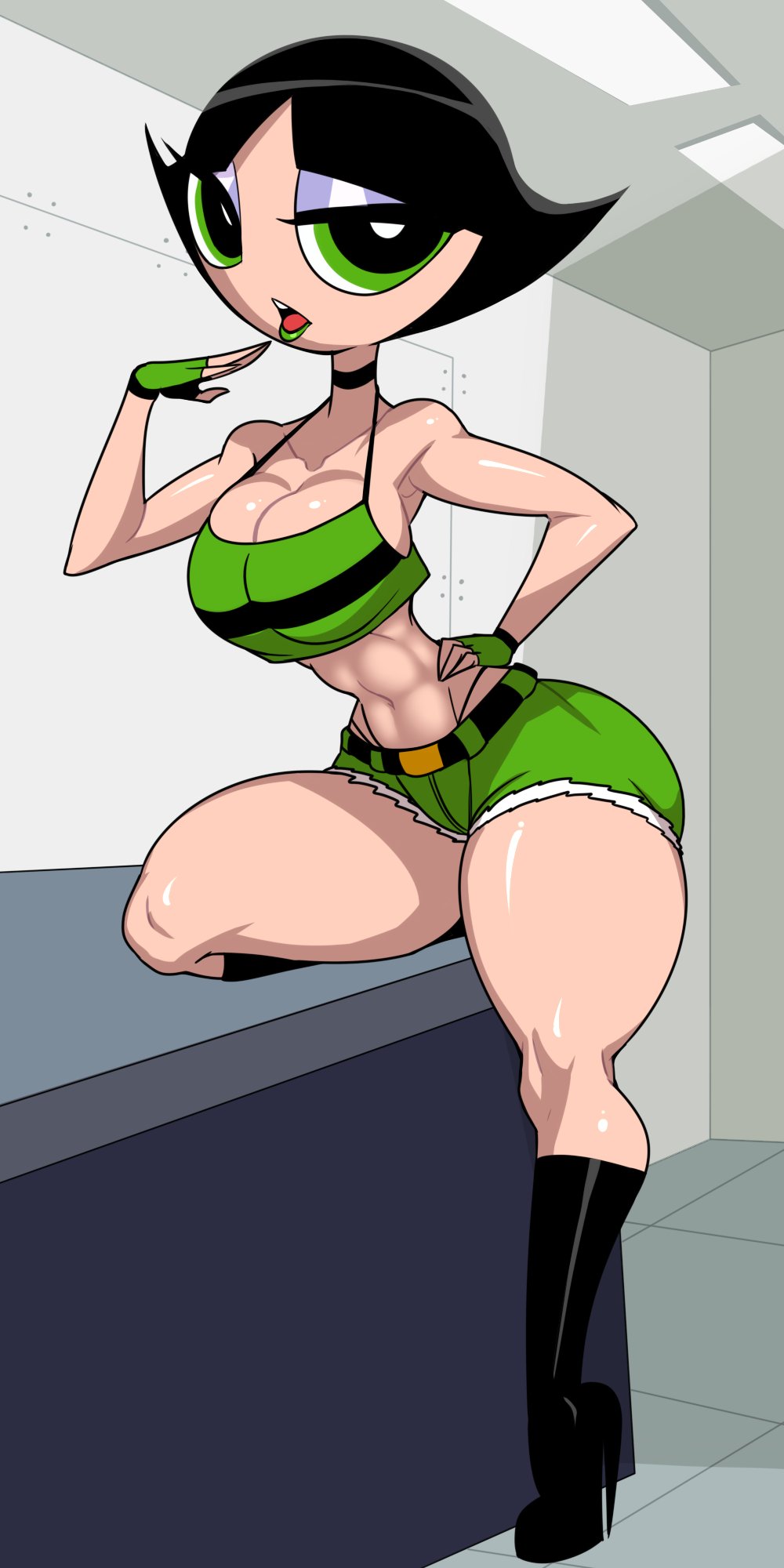 1girls, aged up, ber00, bermasin, big ass, big breasts, breasts, buttercup (powerpuff girls), cartoon network, curvaceous, curvy, curvy figure, digital media (artwork), female, hips, huge ass, huge breasts, large ass, large breasts, legs, mature, mature female, powerpuff girls, slim waist, thick, thick hips, thick legs, thick thighs, thighs, voluptuous, waist, wide hips