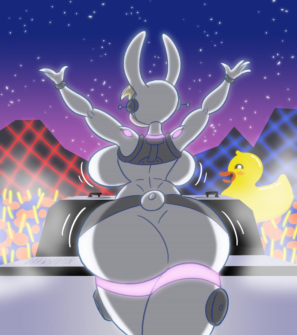ass, big breasts, breasts, buffy-sugo, bunnysuit, curvy female, drawsputin, female, huge ass, rocket league, thick thighs