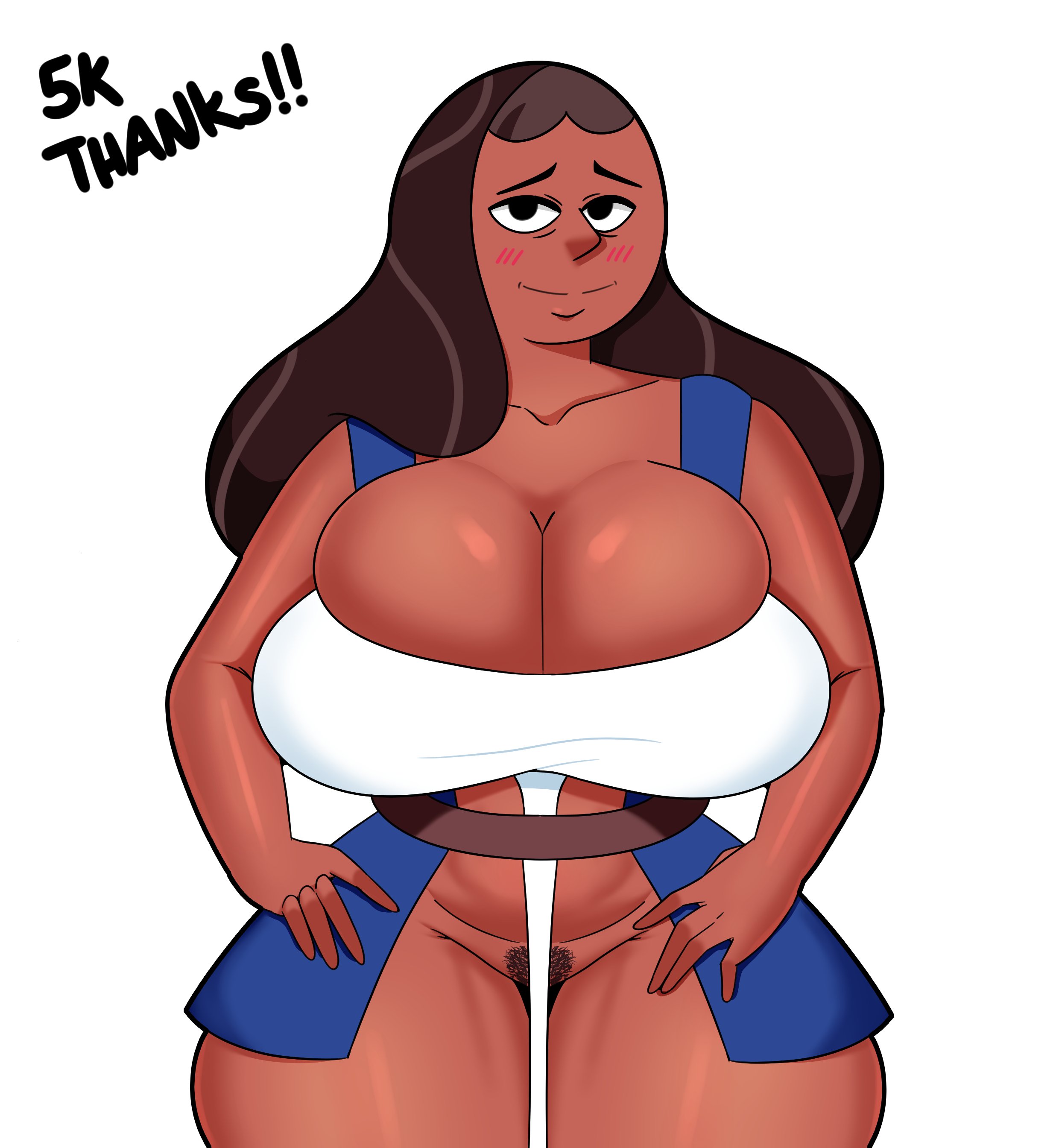 1girls, breasts, busty, cartoon network, celebration, coldarsenal, crystal thots, dark skin, dark-skinned female, female, hourglass figure, huge breasts, ineffective clothing, priyanka maheswaran, pubic hair, sex, solo, steven universe, straight hair, wide hips