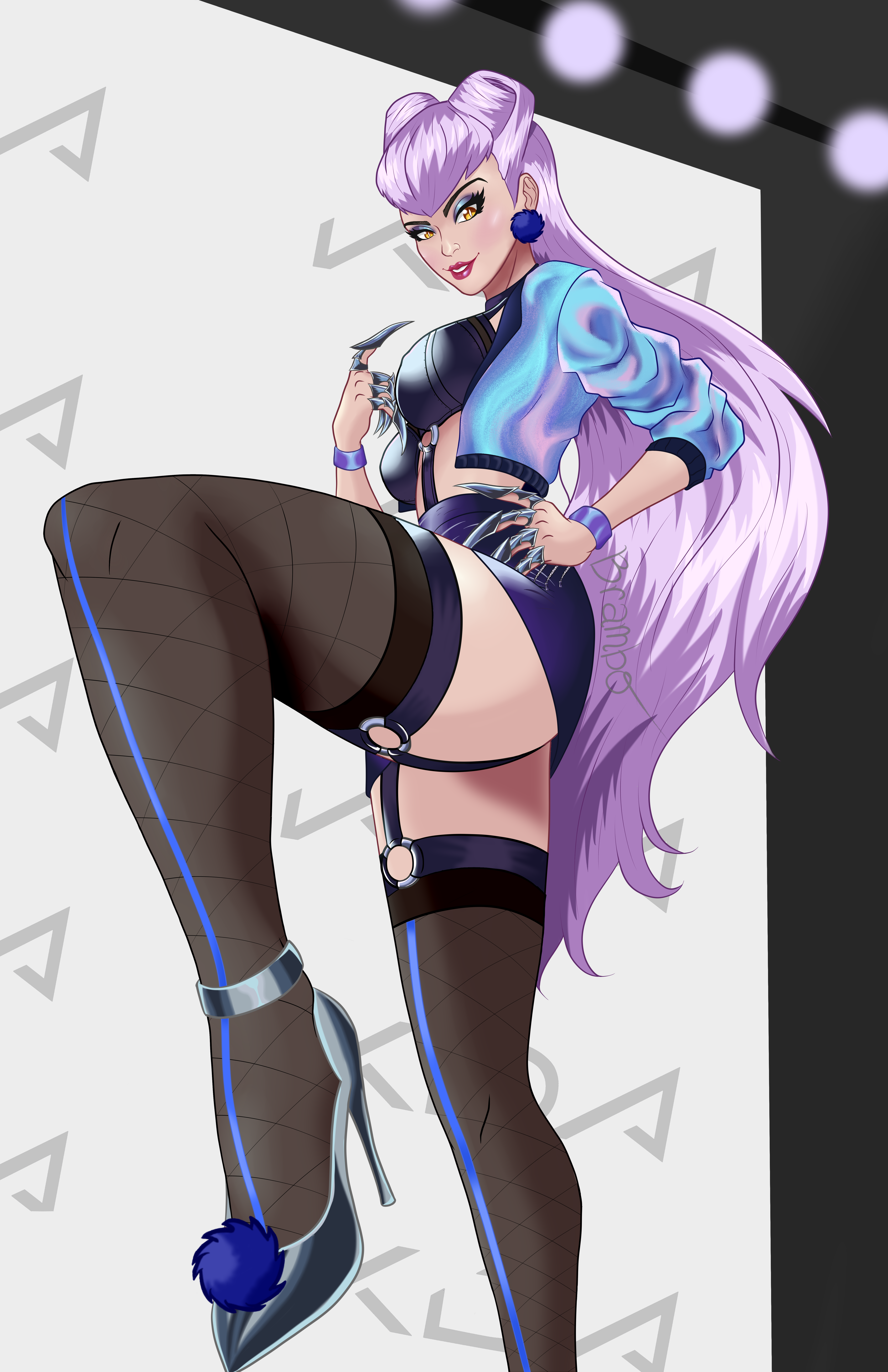 brambo, dominant female, domination, dominatrix, evelynn, female, k/da all out evelynn, k/da all out series, league of legends
