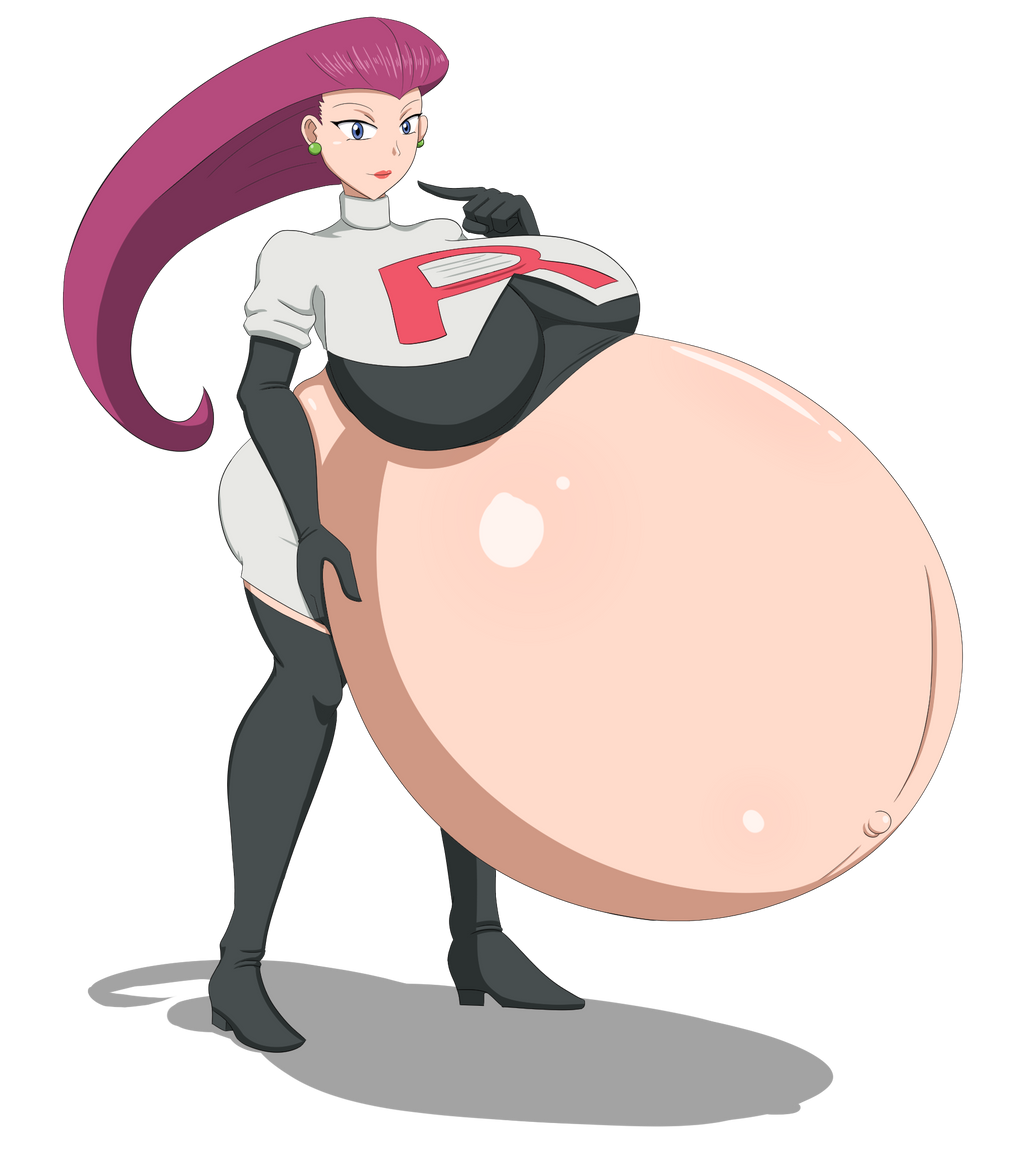 1girls alternate_breast_size boots breasts cleavage female female_only high_heel_boots huge_belly huge_breasts hyper_belly hyper_pregnancy jessie_(pokemon) pokemon pokemon_rgby pregnant ready_to_pop solo spooky-gh0st team_rocket thigh_boots