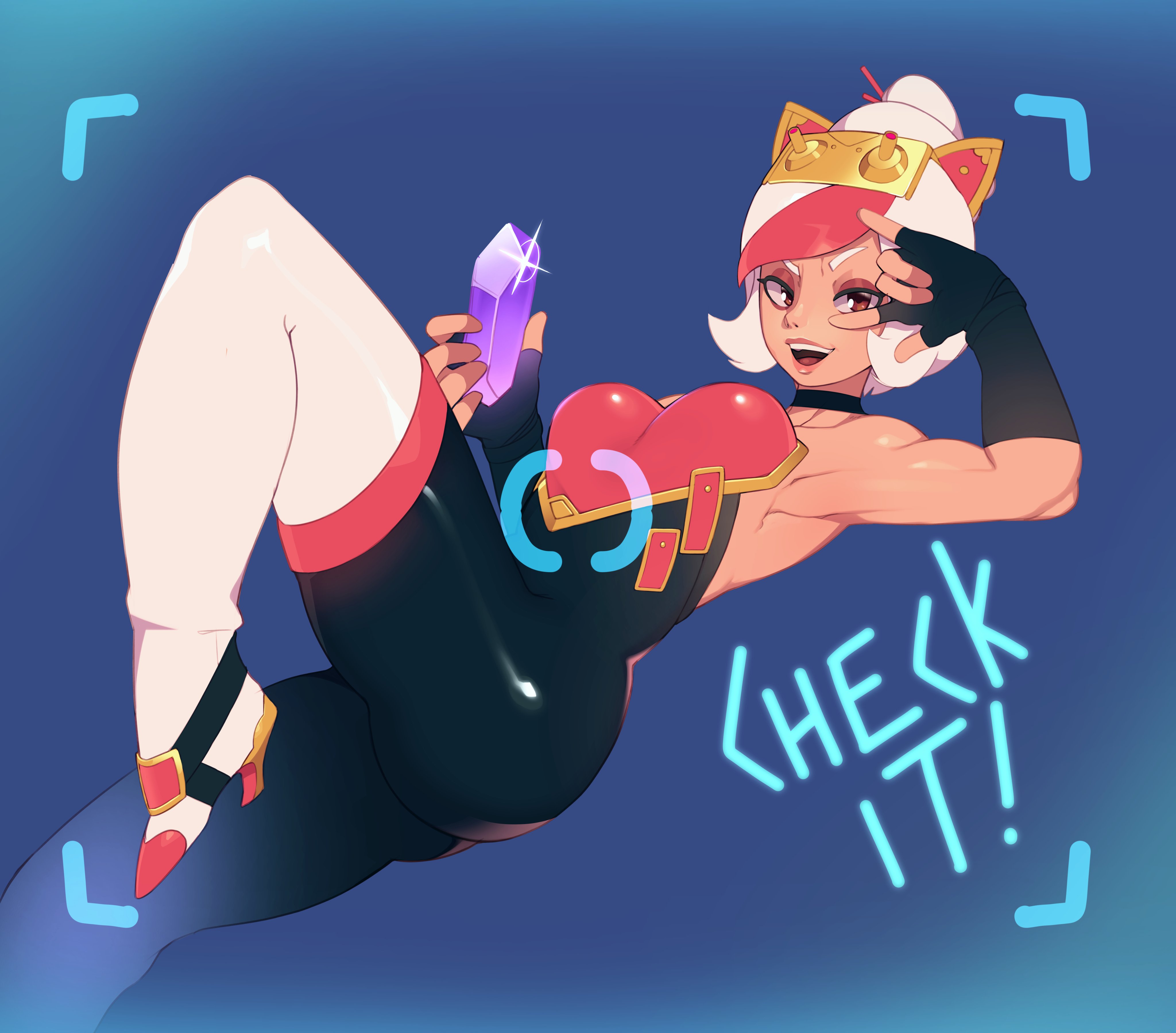 1girls, age of calamity, bodystocking, breasts, breath of the wild, combos-n-doodles, cosplay, emerald (gem), female, high heel boots, high heels, medium breasts, purah, purah (age of calamity), rouge the bat (cosplay), sheikah, solo, sonic (series), text, the legend of zelda, thigh boots