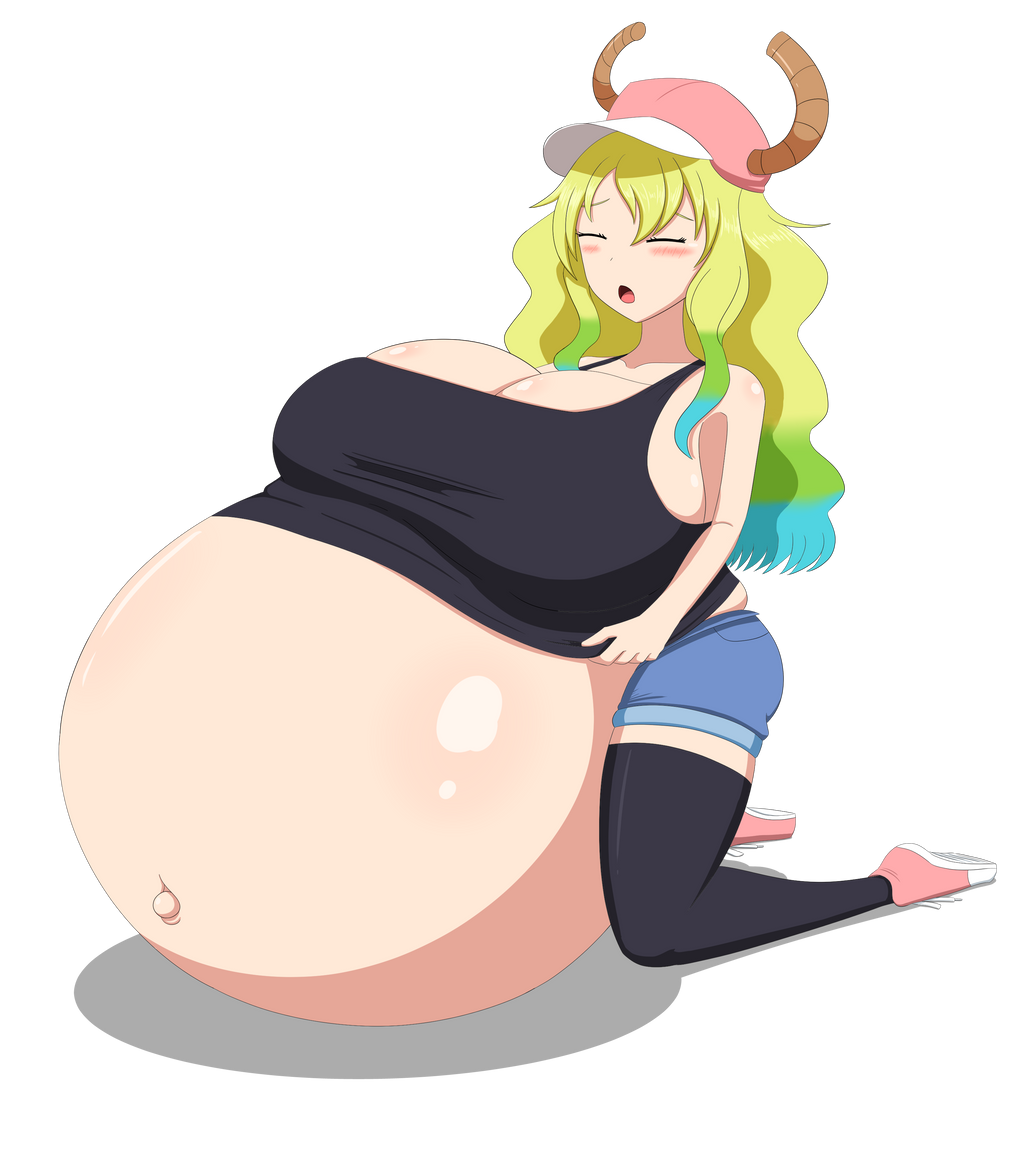 1girls breasts cleavage female female_only huge_belly huge_breasts hyper_belly hyper_pregnancy miss_kobayashi's_dragon_maid pregnant quetzalcoatl_(dragon_maid) ready_to_pop solo spooky-gh0st