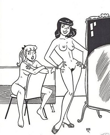 archie_comics betty_and_veronica betty_cooper breasts david_farley pussy veronica_lodge