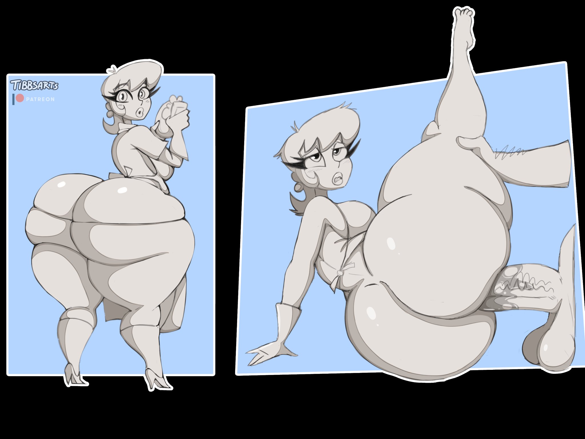 1boy, 1girls, 2020s, 2023, 2023s, ass, ass cleavage, ass crack, ass focus, ass overhang, balls, ballsack, bangs, bottom heavy, bottom heavy female, bottomless, breasts, bubble ass, bubble butt, butt crack, cartoon character, cartoon network, child bearing hips, dexter's laboratory, dexter's mom, dishes, doodle, dumptruck ass, dumptruck butt, dumpy, eyes rolling back, face out of frame, female, fucked from behind, gigantic ass, gigantic butt, gloves, hand on ground, housewife, huge ass, leg up, leg up sex, looking back, looking back at viewer, male, massive ass, massive asscheeks, meaty ass, meaty butt, meaty thighs, milf, mommy, mothers day, no color, pear shaped, pear-shaped figure, penis, plump lips, plump thighs, round ass, round butt, sex, sex from behind, sharp eyelashes, shiny skin, short hair, sideboob, soles, solo, solo focus, thick ass, thick thighs, thicker than a bowl of oatmeal, tibbs, tibbs arts, two panel image, veiny penis, voluptuous, voluptuous female, washing dishes, wet dick, wet penis