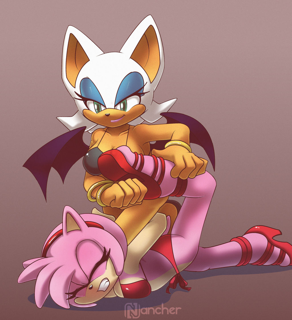 amy_rose nancher rouge_the_bat sonic_(series) sonic_team sonic_the_hedgehog_(series) wrestling