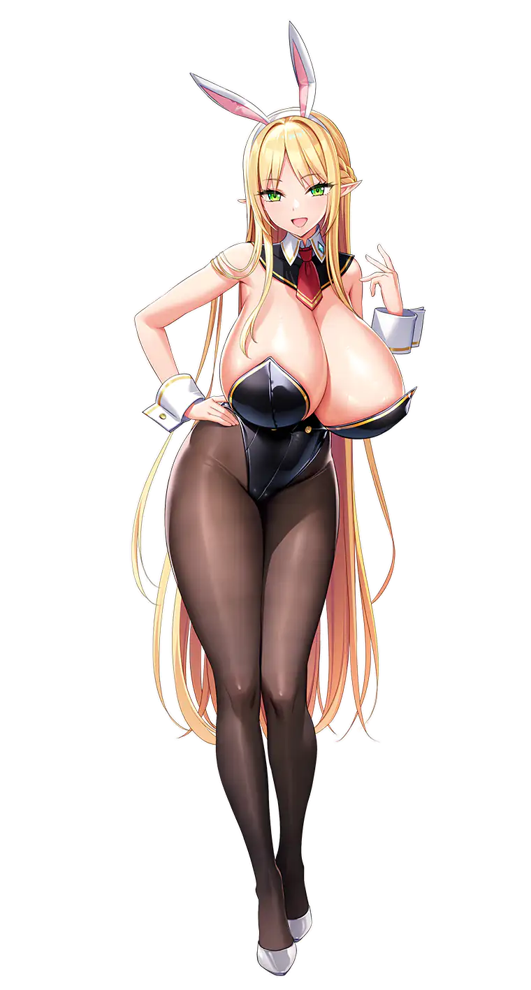 1girls akagi_rio alistine_mi_rosiel bare_shoulders big_breasts blonde_female blonde_hair breasts bunny_ears bunny_girl bunnysuit cleavage curvy curvy_female derauea detached_collar detached_sleeves female female_only full_body game_cg hair_ribbon huge_breasts large_breasts lingerie long_hair looking_at_viewer milk_factory motto!_haramase!_honoo_no_oppai_isekai_oppai_bunny_gakuen! official_art png shiny_breasts shiny_skin solo standing teenager thighhighs thighs transparent_background younger_female