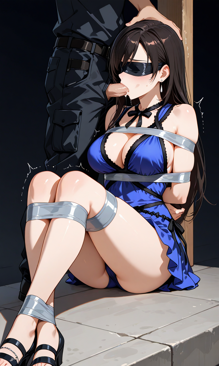 ai_generated bondage bondage bound damsel_in_distress femsub final_fantasy restrained tied tied_up tifa_lockhart