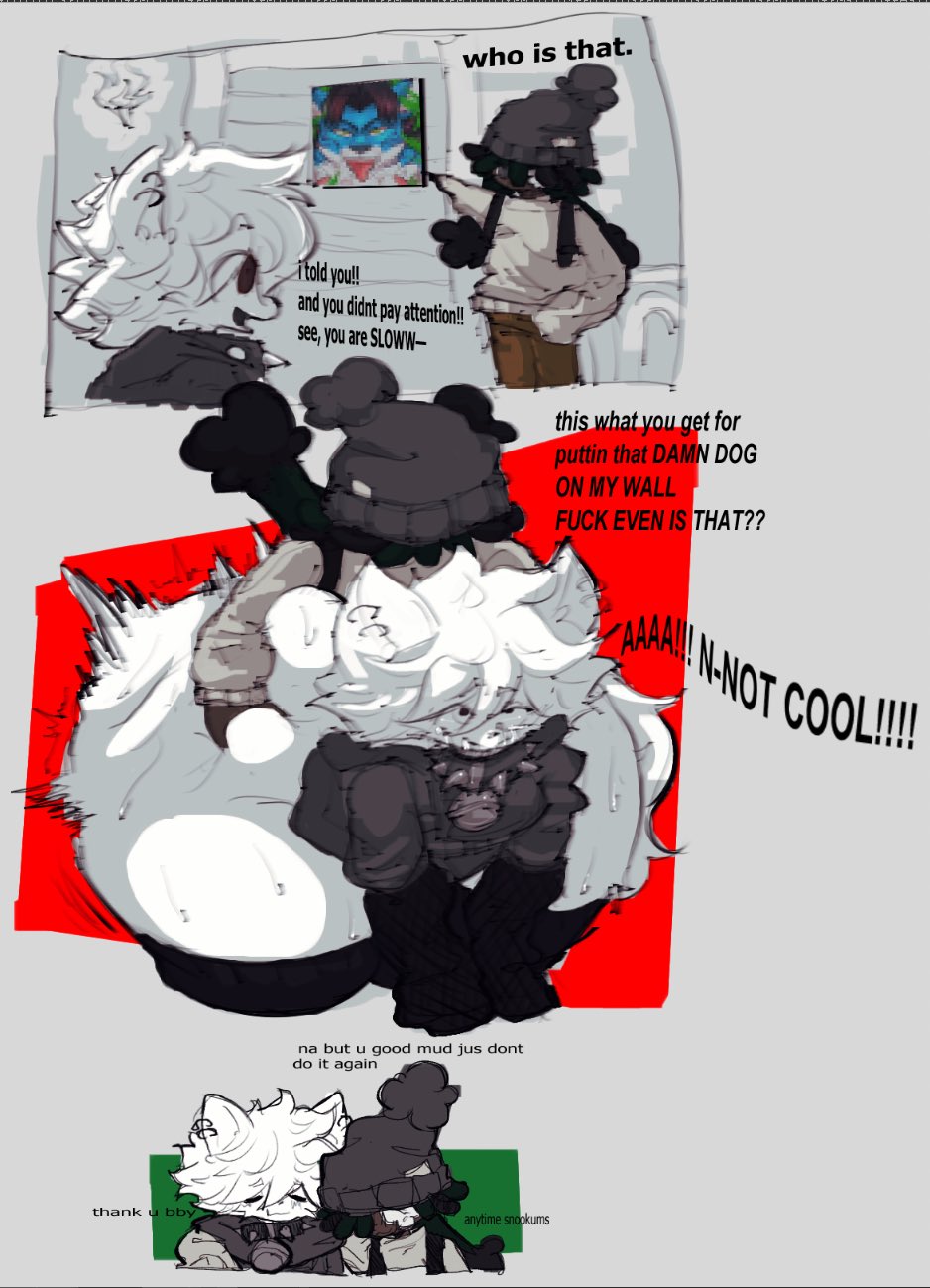 2025, 2boys, aero (ju5ta3r0), arctic fox, ass, big ass, big butt, big thighs, butt, comic, comic strip, dialogue, digital drawing (artwork), digital media (artwork), english text, eyewear, femboy, fox, from behind, furry, furry male, furry only, gay, headwear, hi res, hoodie, huge ass, huge butt, hugging, hyper, hyper ass, hyper butt, male only, painting (object), pierced ears, piercing, piercings, pointing, rape, sex, smile, sub (userpagani), sweat, sweatdrop, sweater, sweaty body, tagme, terraria, text, thick thighs, thighs, userpagani, white body, white fur